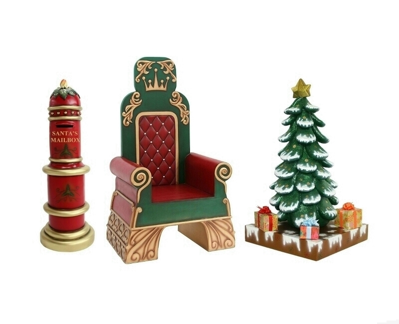 Santas Throne Santas Mailbox & Christmas Tree - Custom Made