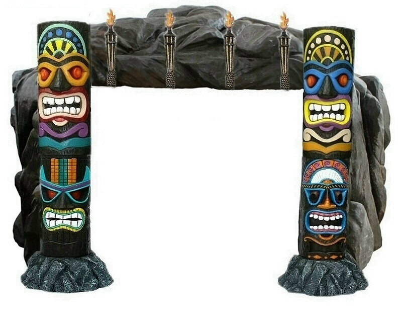 Tiki Mask & Rock Cave Entrance - Custom Made