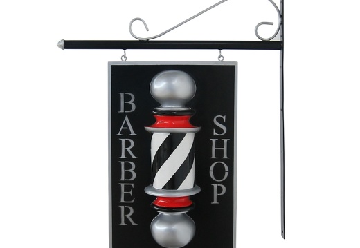 B0661 2 FOOT TALL BARBER SHOP SIGN 3D BARBER POLE