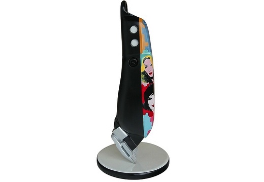 B0714 POP ART 3 FOOT BARBER SHOP HAIR CLIPPER ADVERTISING SIGN FLOOR MOUNTED 2