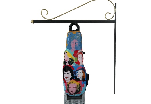 B0715 POP ART 3 FOOT BARBER SHOP HAIR CLIPPER ADVERTISING SIGN WALL HANGING 1