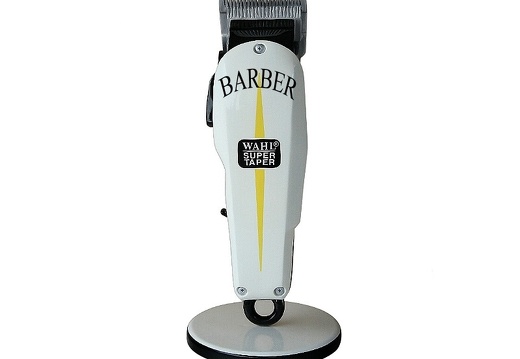 B0716 3 FOOT BARBER SHOP HAIR CLIPPER ADVERTISING SIGN FLOOR MOUNTED ANY WORDS PAINTED 1