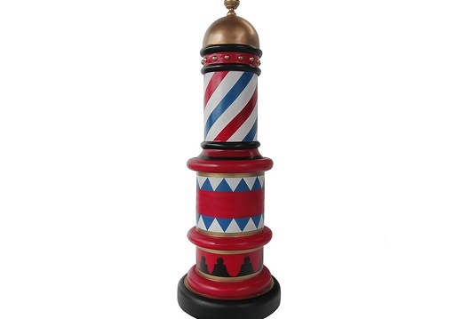B0723 RED WHITE BLUE BARBER SHOP HAIR SALON VINTAGE POLE