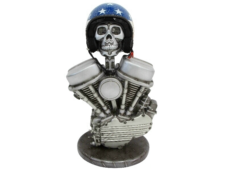 Chopper Bike V-TWIN Engine Helmet Stand - Custom Made