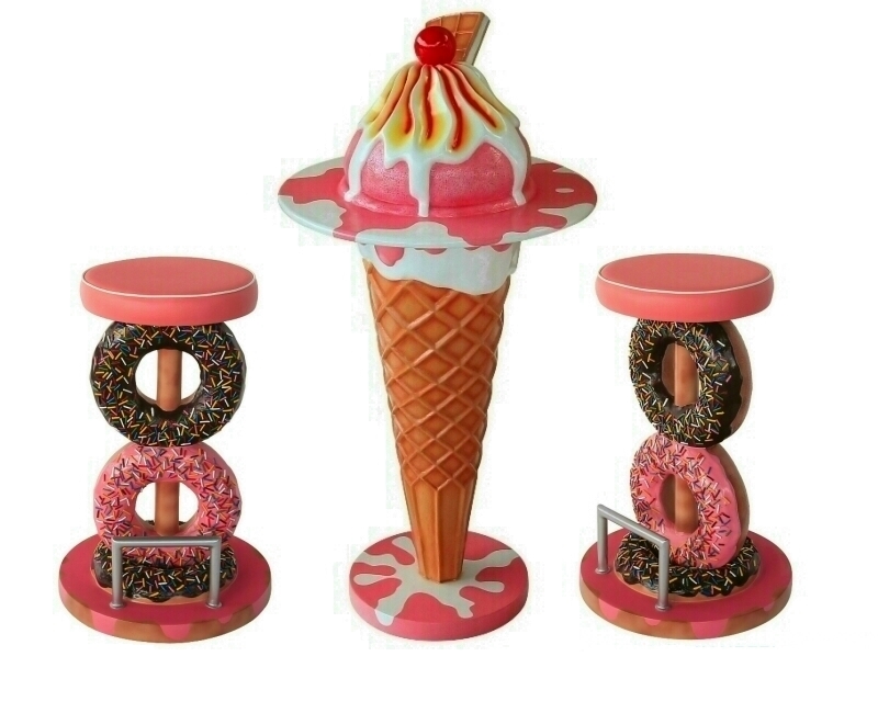 Ice Cream Replica Dining Set Table - Custom Made