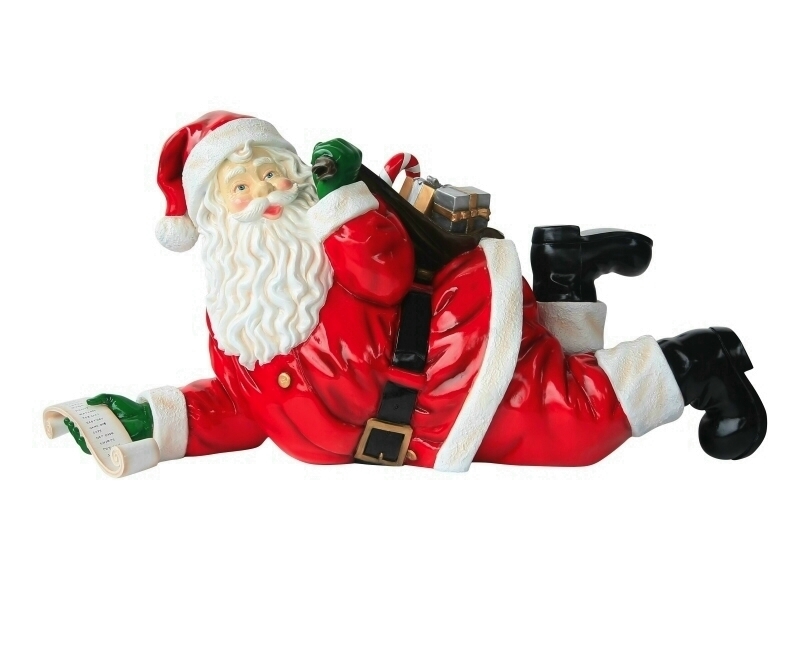 Life Size Santa Claus On Roof Top - Custom Made