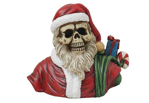 1013 SANTA SKULL LIFE SIZE