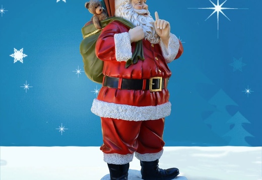 1572 FATHER CHRISTMAS STATUE 6 FOOT TALL 2
