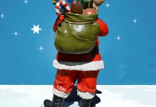 1572 FATHER CHRISTMAS STATUE 6 FOOT TALL 3