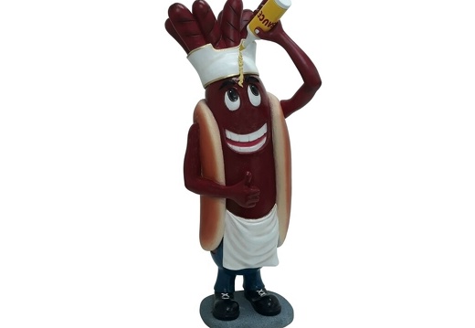 1514 FUNNY HOT DOG ADVERTISING SIGN STATUE 2