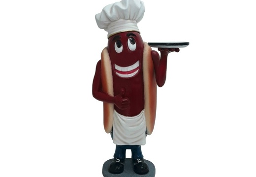 1537 AMERICAN HOT DOG CHEF ADVERTISING STATUE 1
