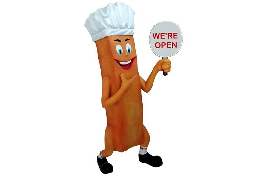 2020240 FRENCH FRIES LIFE SIZE CHEF ADVERTISING STATUE BOARD SIGN