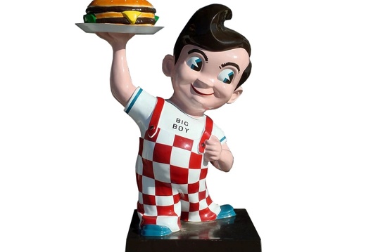 1002 BURGER BOY ADVERTISING SIGN STATUE 5 FOOT TALL
