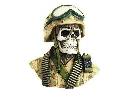1014 SOLDIER SKULL LIFE SIZE