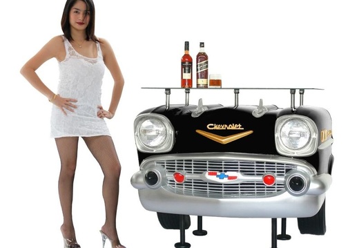 1030BK RETRO VINTAGE CAR BAR 2 BLACK