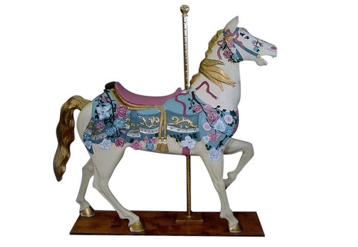 1542 LIFE LIKE LIFE SIZE CAROUSEL MERRY GO ROUND HORSE 3D