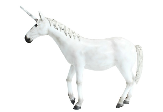 543 LIFE LIKE UNICORN HORSE WHITE 1