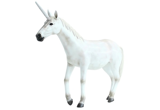 543 LIFE LIKE UNICORN HORSE WHITE 2