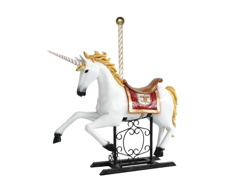 583_LIFE_LIKE_CAROUSEL_HORSE_ON_ANTIQUE_METAL_STAND_2.JPG