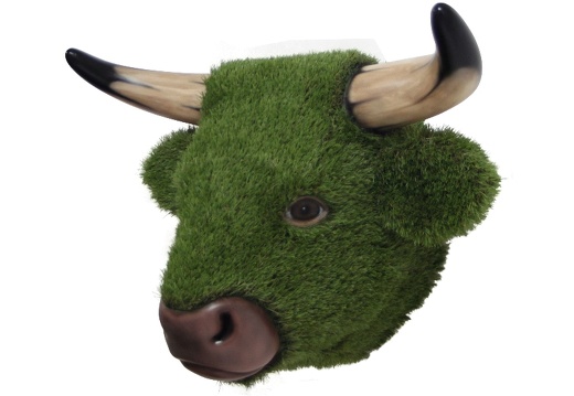 964 LIFE LIKE BULL COWS HEAD SYNTHETIC GRASS TURF 3D ANIMAL ALL ANIMALS AVAILABLE AS GRASS 2