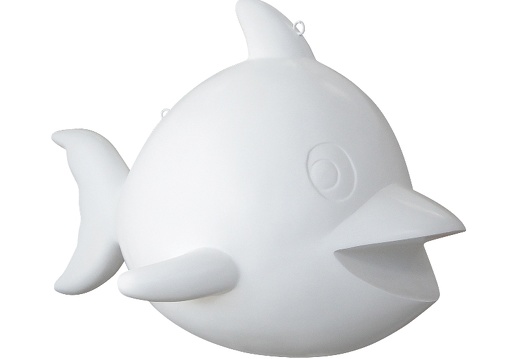 B0239 LIFE LIKE PURE WHITE FISH WALL CEILING MOUNTED 3