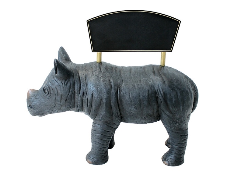 JBA241_LIFE_LIKE_BABY_RHINO_WITH_ADVERTISING_BOARD_ANY_WORDS_PAINTED_ON_THE_ADVERTISING_BOARD_1.JPG