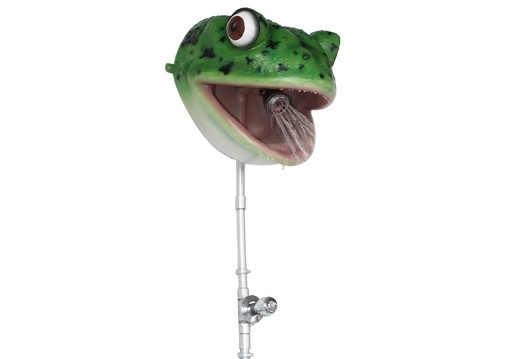 JJ6082 LIFE LIKE FUNNY FROG HEAD WORKING SHOWER WALL MOUNTED 3