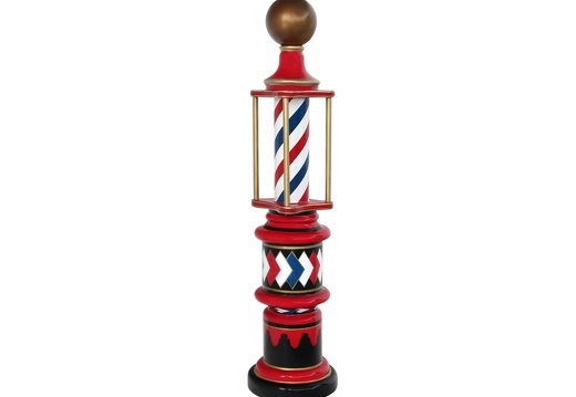 BJM0117 VICTORIAN ANTIQUE BARBER POLE WITH WORKING LIGHT 1