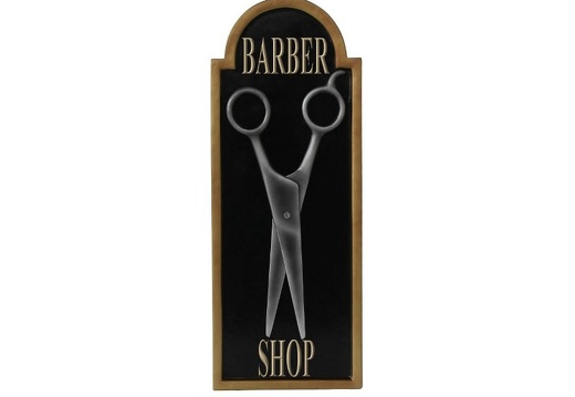 N127 ANTIQUE SCISSORS BARBER SHOP ADVERTISING DISPLAY WALL MOUNTED