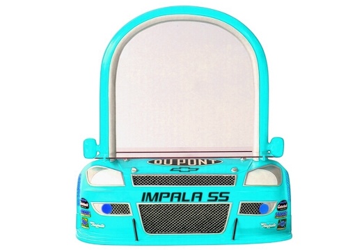 N142 LIGHT BLUE CHEVY IMPALA CAR WALL DECOR MIRROR SHELF 1