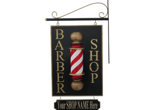 N155 HANGING BARBER POLE SIGN SHOP ADVERTISING DISPLAY DOUBLE SIDED 1
