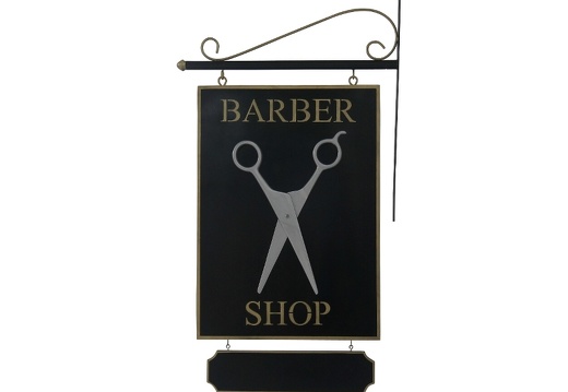 N200 DOUBLE SIDED BARBER SHOP MODERN SCISSORS ADVERTISING BOARD HANGING SIGN WALL MOUNTED 1