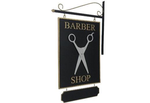 N200 DOUBLE SIDED BARBER SHOP MODERN SCISSORS ADVERTISING BOARD HANGING SIGN WALL MOUNTED 2