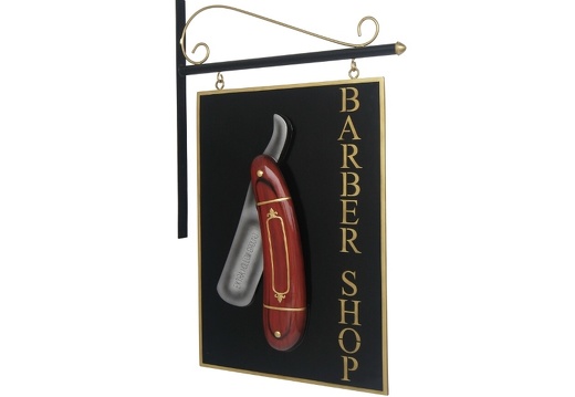 N202 DOUBLE SIDED BARBER SHOP SHAVING BLADE ADVERTISING SIGN WALL MOUNTED 2