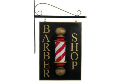 N28 HANGING BARBER SIGN ADVERTISING DISPLAY DOUBLE SIDED 1