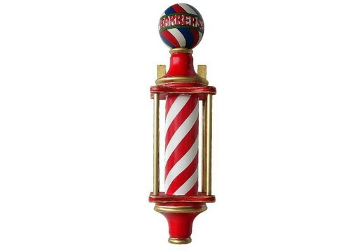 N3 BARBER POLE ADVERT STAND RED WHITE