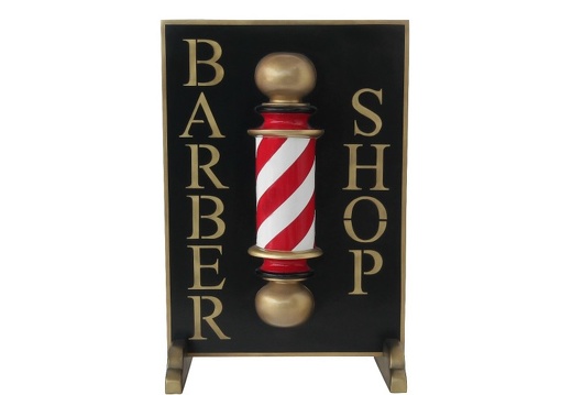 N48 BARBER POLE ADVERTISING BOARD SIGN SINGLE SIDED 1