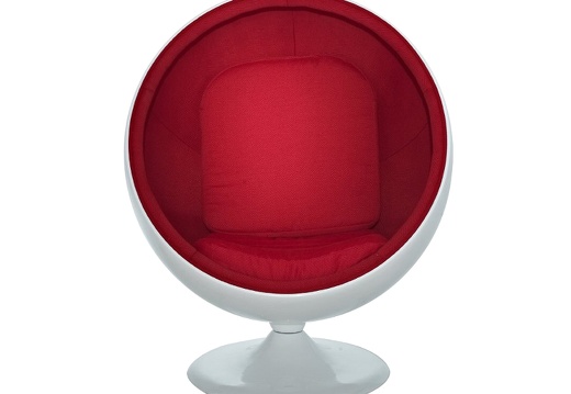 ARC021 RETRO EGG CHAIR WHITE RED ALL COLOUR COMBINATIONS AVAILABLE 1