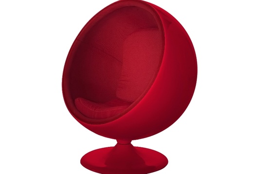 ARC025 RETRO EGG CHAIR RED RED ALL COLOUR COMBINATIONS AVAILABLE 1