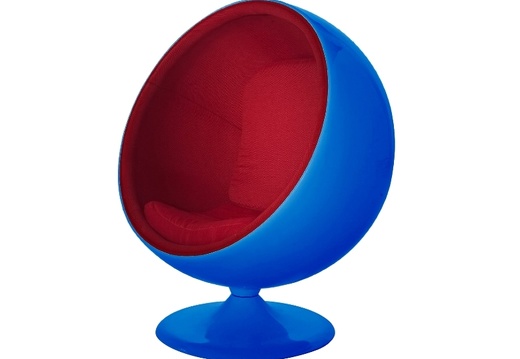 ARC026 RETRO EGG CHAIR BLUE RED ALL COLOUR COMBINATIONS AVAILABLE 1