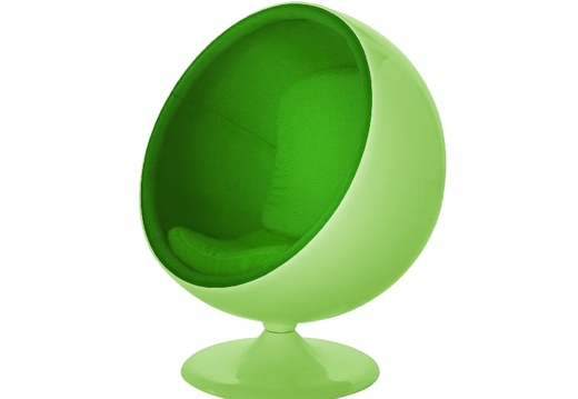 ARC027 RETRO EGG CHAIR LIME GREEN ALL COLOUR COMBINATIONS AVAILABLE 1