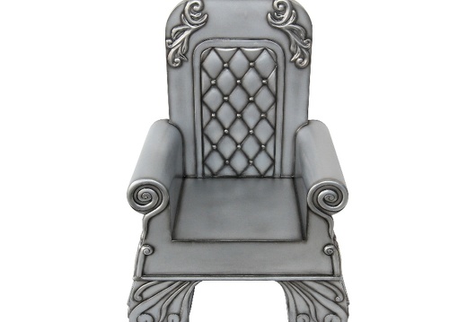 B0232 SILVER KING OR QUEENS THRONE SEAT CHAIR 1