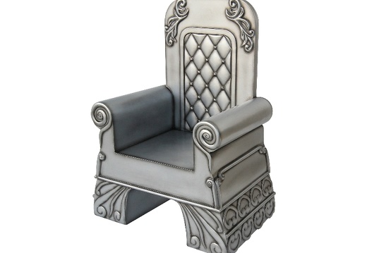 B0232 SILVER KING OR QUEENS THRONE SEAT CHAIR 3