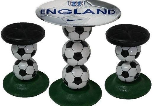B0515 FOOTBALL BALL TABLE STOOLS CHAIRS ENGLAND 3 LIONS ALL TEAMS CLUBS AVAILABLE