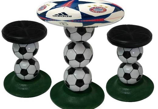 B0518 FOOTBALL BALL TABLE STOOLS CHAIRS FC BAYERN MUNCHEN ALL TEAMS CLUBS AVAILABLE