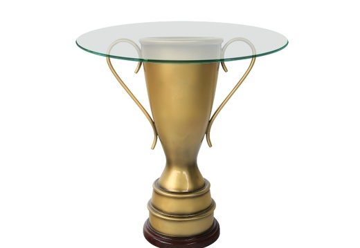 B0578 FOOTBALL SCOCCER BAR RESTAURANT TABLE TROPHY CUP GLASS TOP ALL TEAMS CLUBS AVAILABLE 1