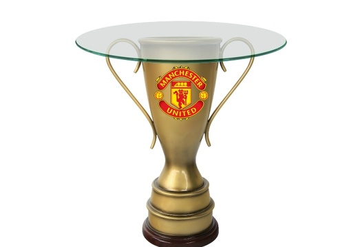 B0578 FOOTBALL SCOCCER BAR RESTAURANT TABLE TROPHY CUP GLASS TOP ALL TEAMS CLUBS AVAILABLE 2