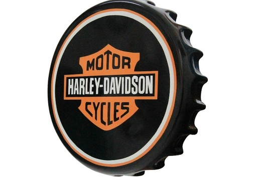 B0619 HARLEY-DAVIDSON BEER BOTTLE CAP SMALL WALL MOUNTED 3