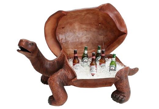 JBA193 LARGE TURTLE WITH OPENING SHELL TO HOLD ICE FOR BEER DRINKS 2