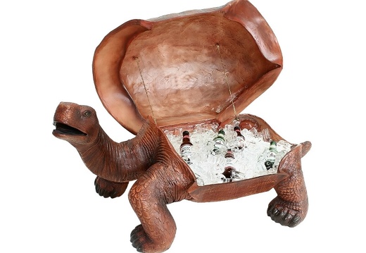JBA193 LARGE TURTLE WITH OPENING SHELL TO HOLD ICE FOR BEER DRINKS 3